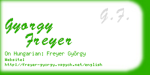 gyorgy freyer business card